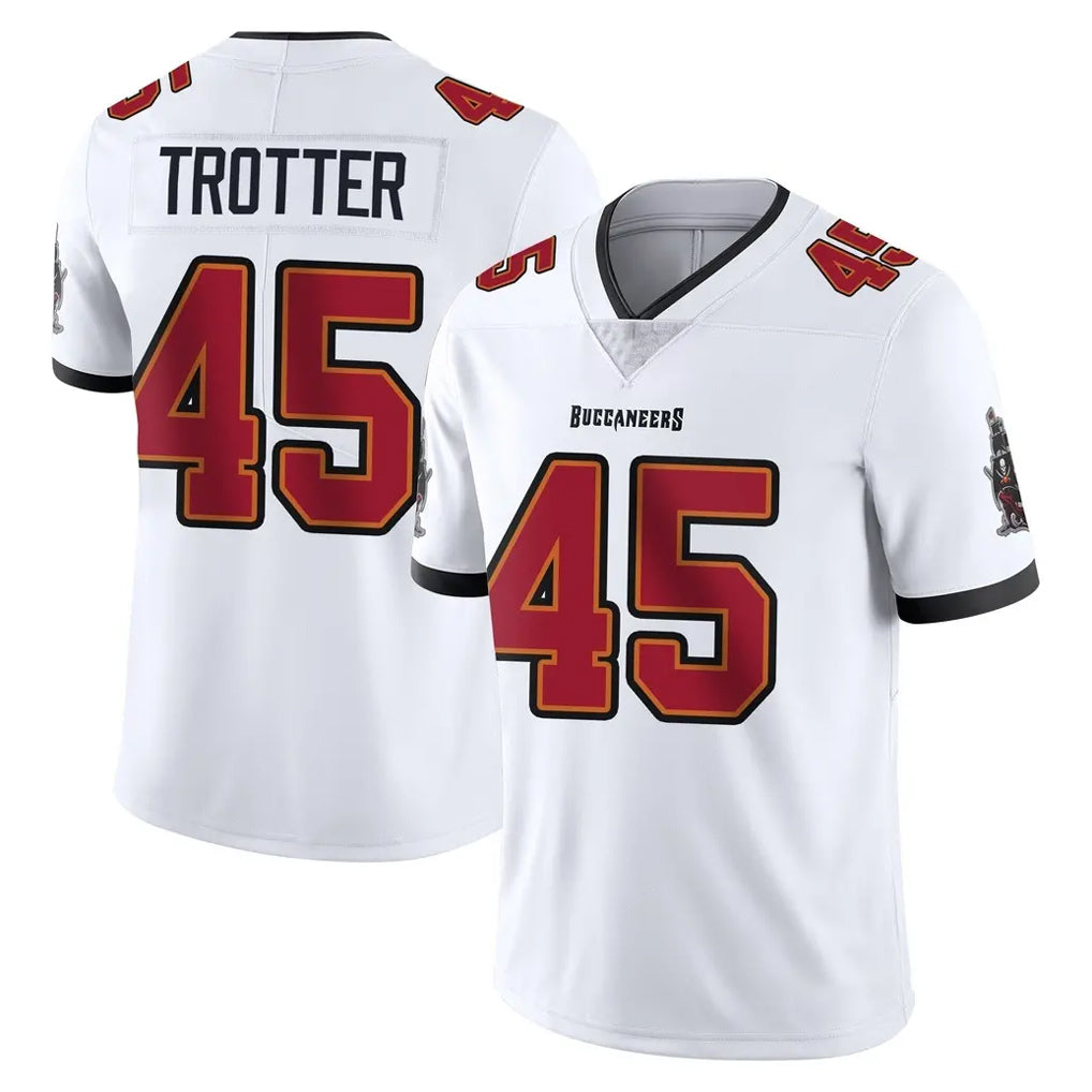 Tuec TB.Buccaneers #45 Josiah Trotter Player White Limited Vapor Untouchable Home Game Stitched Jerseys