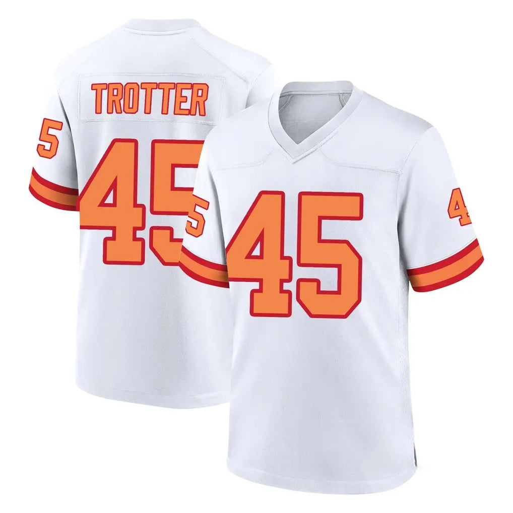 Tuec TB.Buccaneers #45 Josiah Trotter Player White '76 Home Game Stitched Jerseys