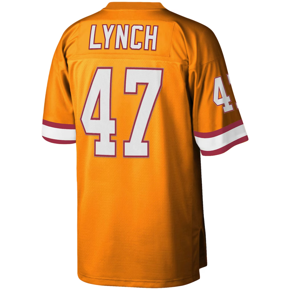 Tuec TB.Buccaneers #47 John Lynch Mitchell & Ness Orange Big & Tall 1995 Legacy Retired Player Jersey
