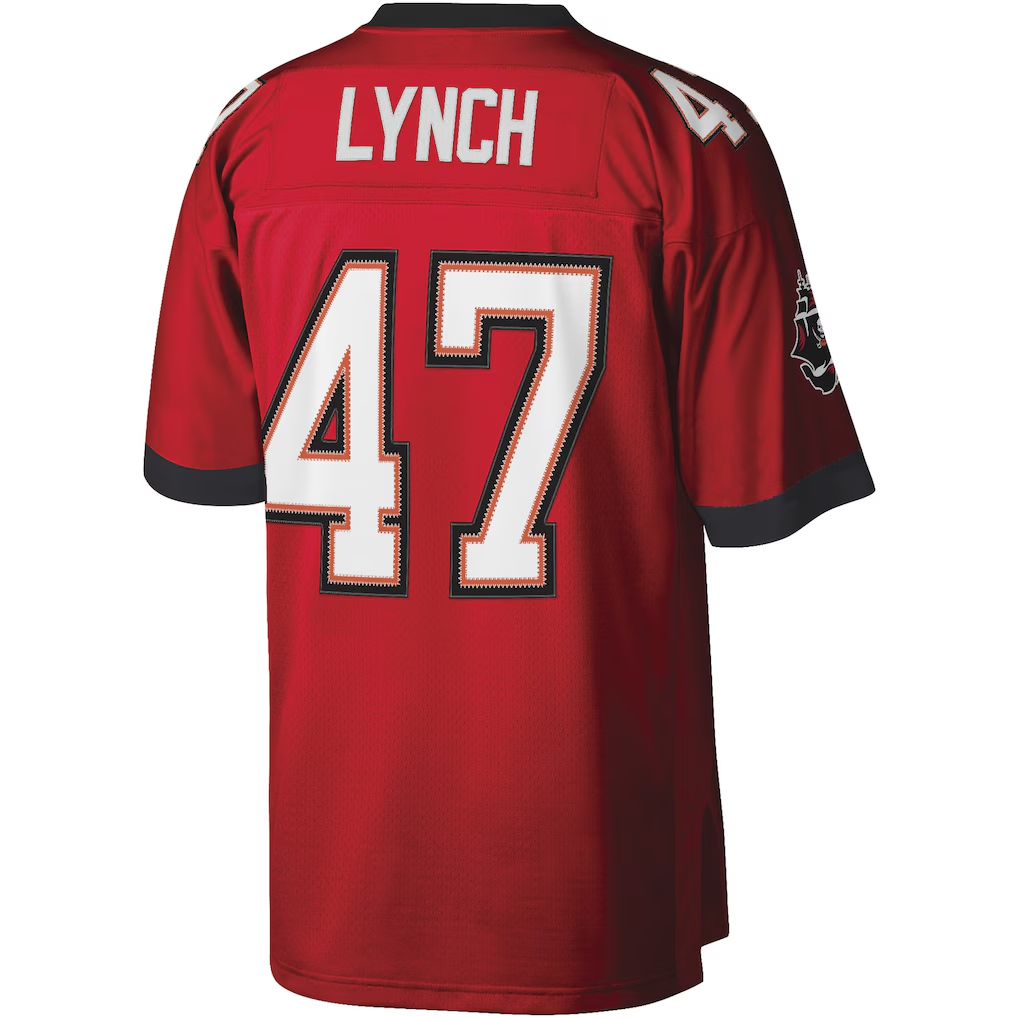 Tuec TB.Buccaneers #47 John Lynch Mitchell & Ness Red Legacy Replica Jersey