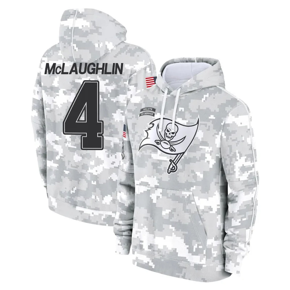 Tuec TB.Buccaneers #4 Chase McLaughlin Player Arctic Camo Limited Salute to Service Pullover Hoodies Game Stitched Jerseys