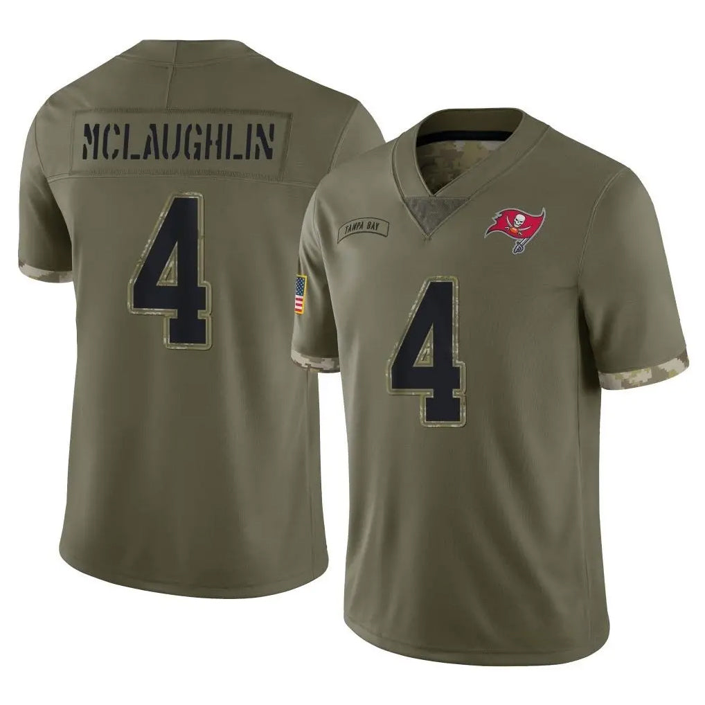 Tuec TB.Buccaneers #4 Chase McLaughlin Player Olive Limited Salute To Service Home Game Stitched Jerseys