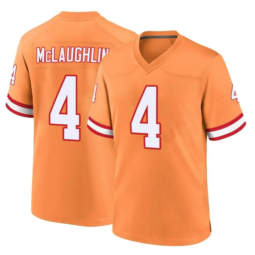 Tuec TB.Buccaneers #4 Chase McLaughlin Player Orange Throwback Home Game Stitched Jerseys
