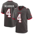 Tuec TB.Buccaneers #4 Chase McLaughlin Player Pewter Alternate Home Game Stitched Jerseys