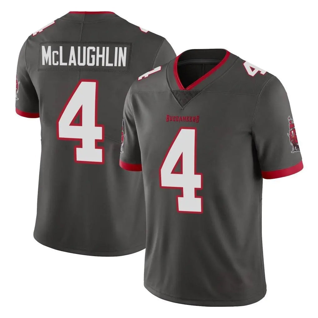 Tuec TB.Buccaneers #4 Chase McLaughlin Player Pewter Limited Alternate Vapor Home Game Stitched Jerseys