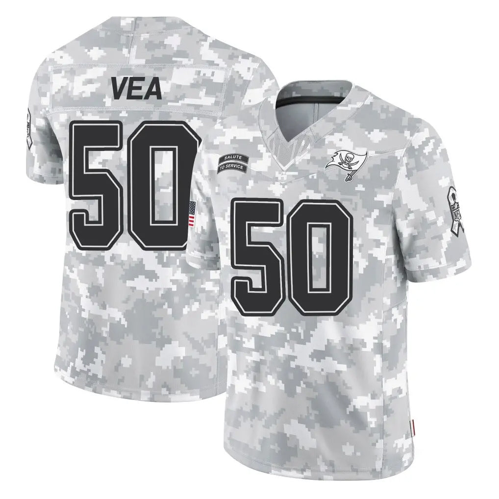 Tuec TB.Buccaneers #50 Vita Vea Player Arctic Camo Limited Salute To Service Home Game Stitched Jerseys