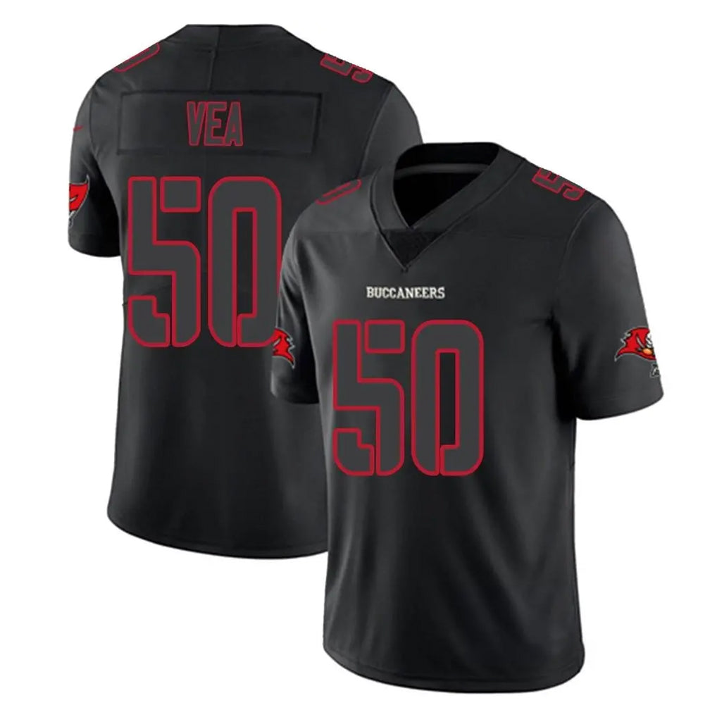 Tuec TB.Buccaneers #50 Vita Vea Player Black Impact Limited Home Game Stitched Jerseys