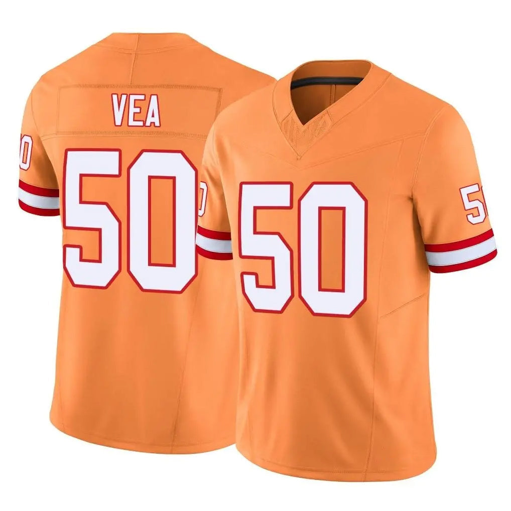 Tuec TB.Buccaneers #50 Vita Vea Player Orange Limited Vapor F.U.S.E. Home Game Stitched Jerseys