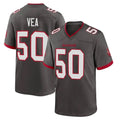 Tuec TB.Buccaneers #50 Vita Vea Player Pewter Alternate Home Game Stitched Jerseys