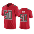 Tuec TB.Buccaneers #50 Vita Vea Player Red Limited Color Rush Home Game Stitched Jerseys