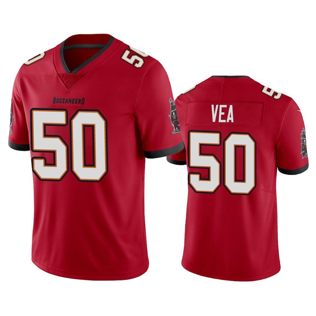 Tuec TB.Buccaneers #50 Vita Vea Player Red Limited Vapor Home Game Stitched Jerseys