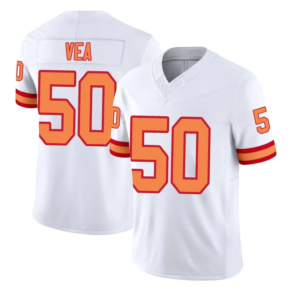 Tuec TB.Buccaneers #50 Vita Vea Player White Limited '76 Vapor F.U.S.E. Home Game Stitched Jerseys