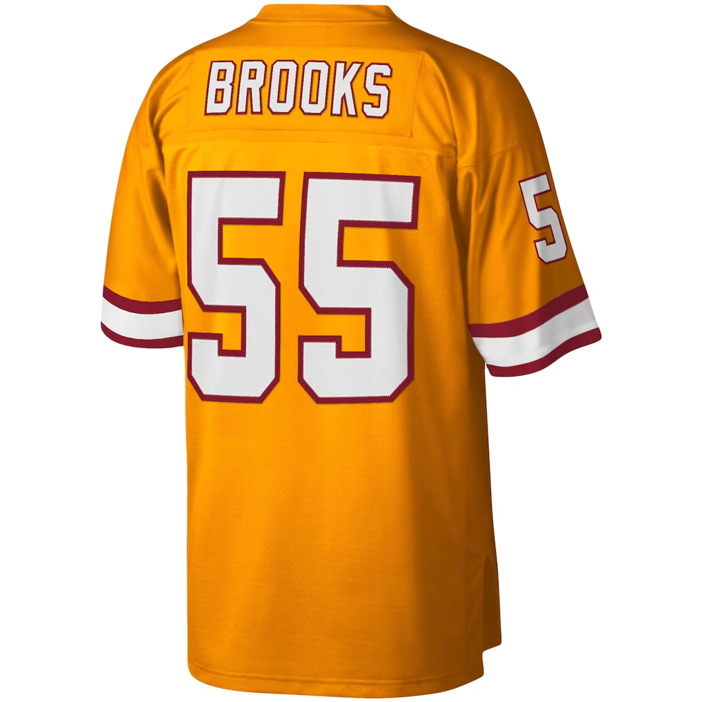 Tuec TB.Buccaneers #55 Derrick Brooks Mitchell & Ness Orange Big & Tall 1995 Legacy Retired Player Jersey