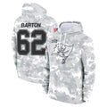 Tuec TB.Buccaneers #62 Graham Barton Player Arctic Camo Limited Salute to Service Pullover Hoodies Game Stitched Jerseys