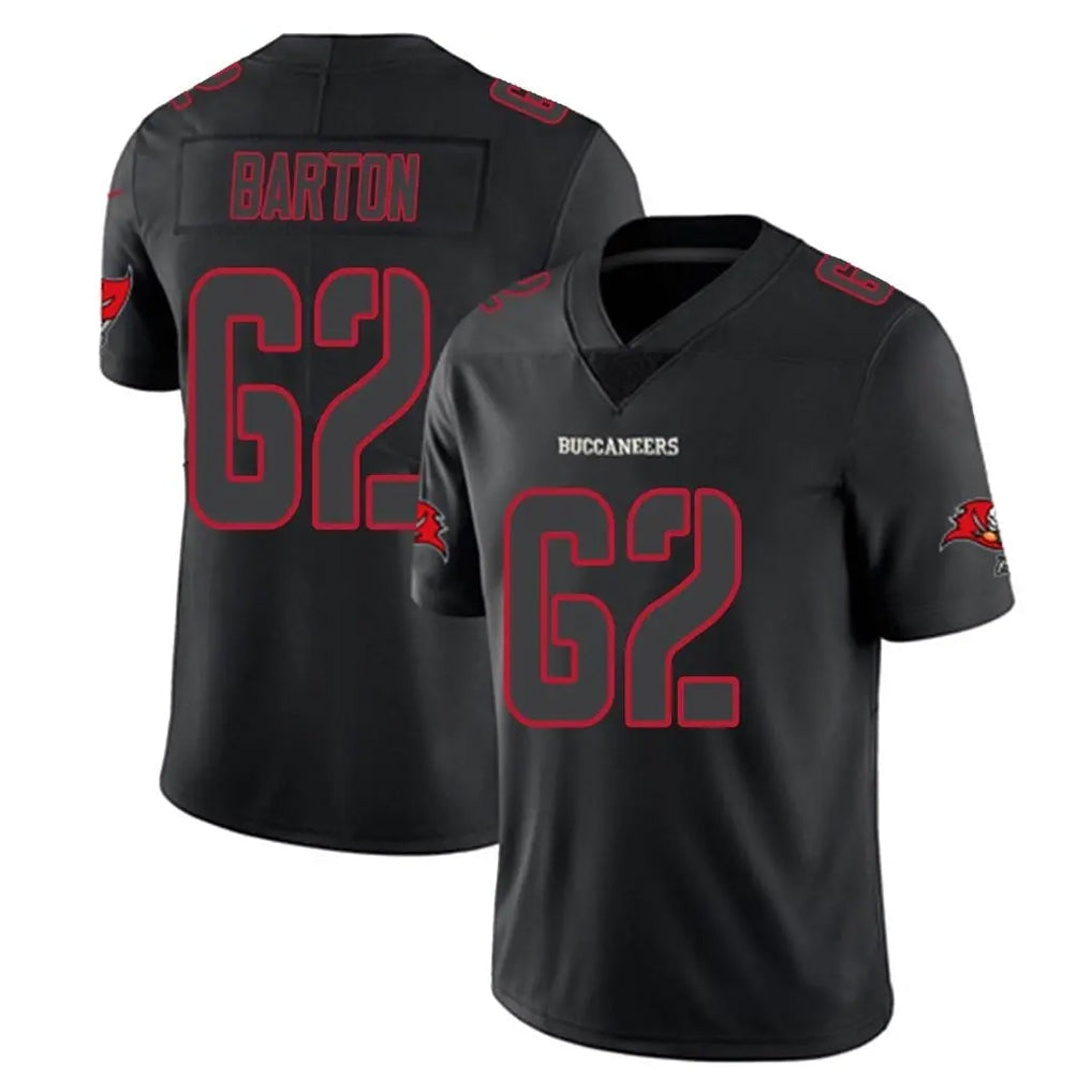 Tuec TB.Buccaneers #62 Graham Barton Player Black Impact Limited Home Game Stitched Jerseys