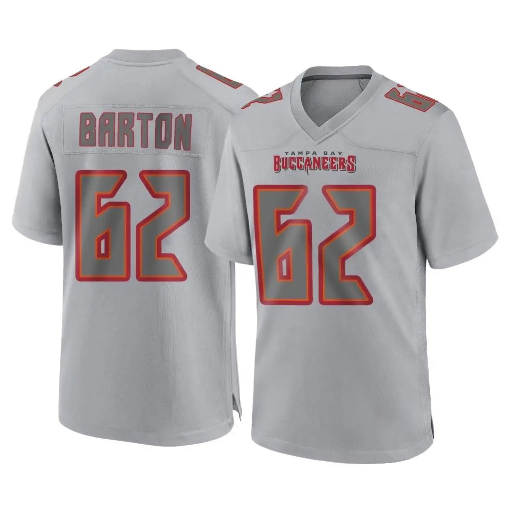 Tuec TB.Buccaneers #62 Graham Barton Player Gray Atmosphere Fashion Home Game Stitched Jerseys