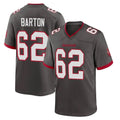 Tuec TB.Buccaneers #62 Graham Barton Player Pewter Alternate Home Game Stitched Jerseys
