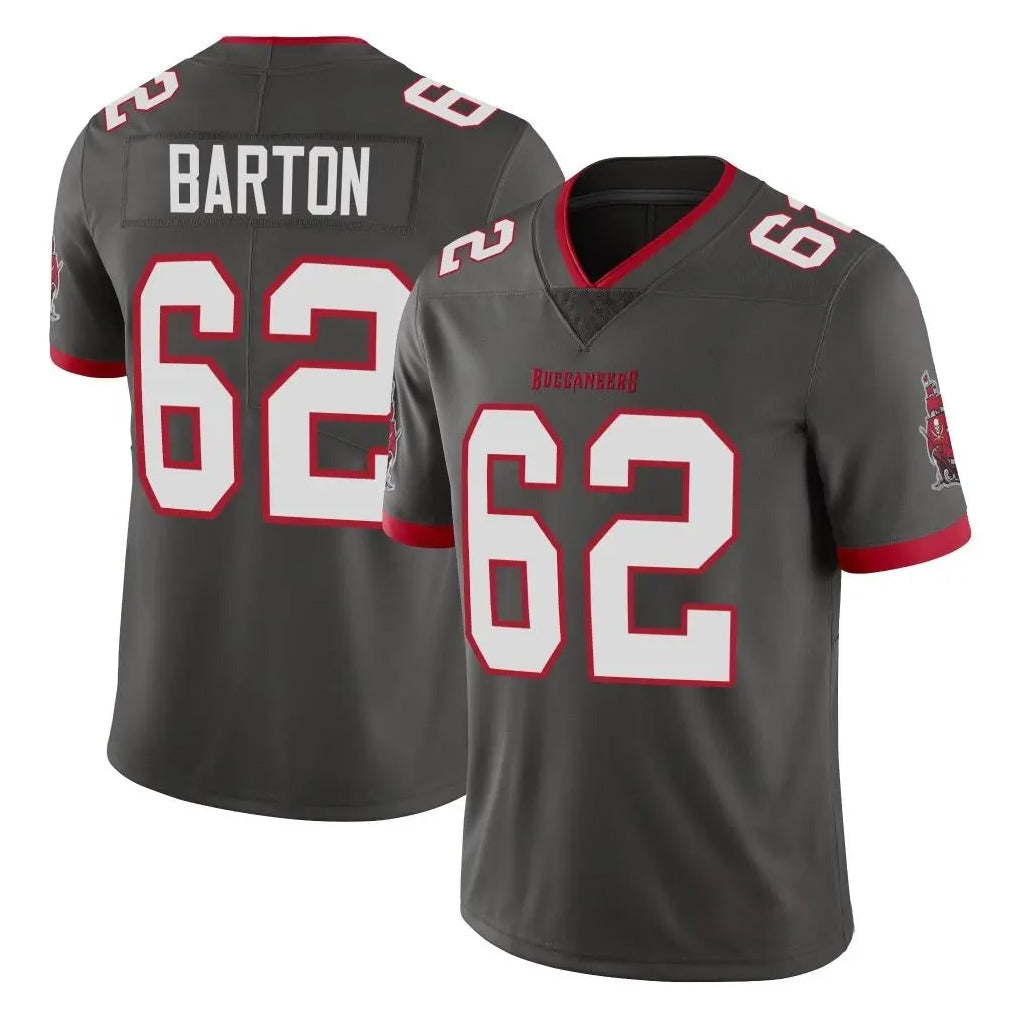 Tuec TB.Buccaneers #62 Graham Barton Player Pewter Limited Alternate Vapor Home Game Stitched Jerseys