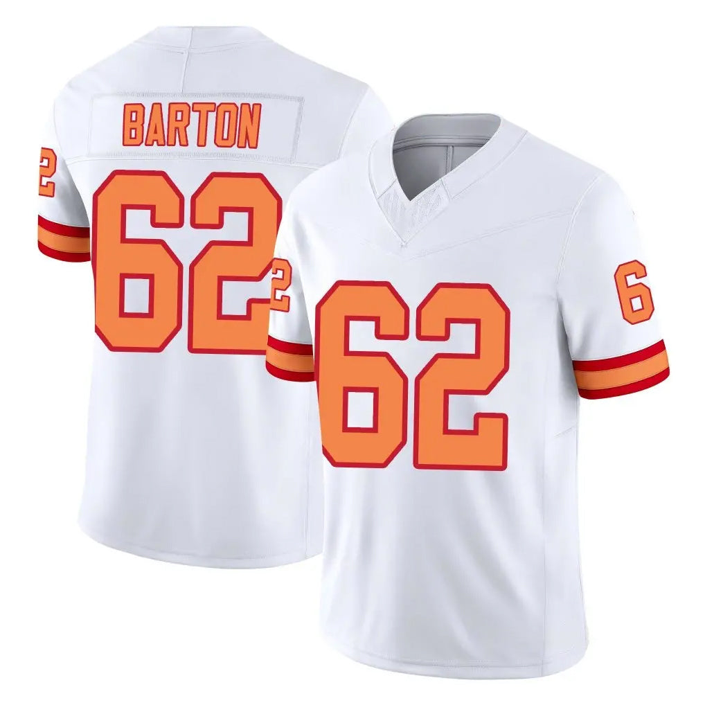 Tuec TB.Buccaneers #62 Graham Barton Player White Limited '76 Vapor F.U.S.E. Home Game Stitched Jerseys