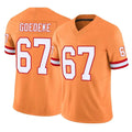 Tuec TB.Buccaneers #67 Luke Goedeke Player Orange Limited Vapor F.U.S.E. Home Game Stitched Jerseys