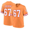 Tuec TB.Buccaneers #67 Luke Goedeke Player Orange Throwback Home Game Stitched Jerseys