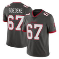 Tuec TB.Buccaneers #67 Luke Goedeke Player Pewter Limited Alternate Vapor Home Game Stitched Jerseys