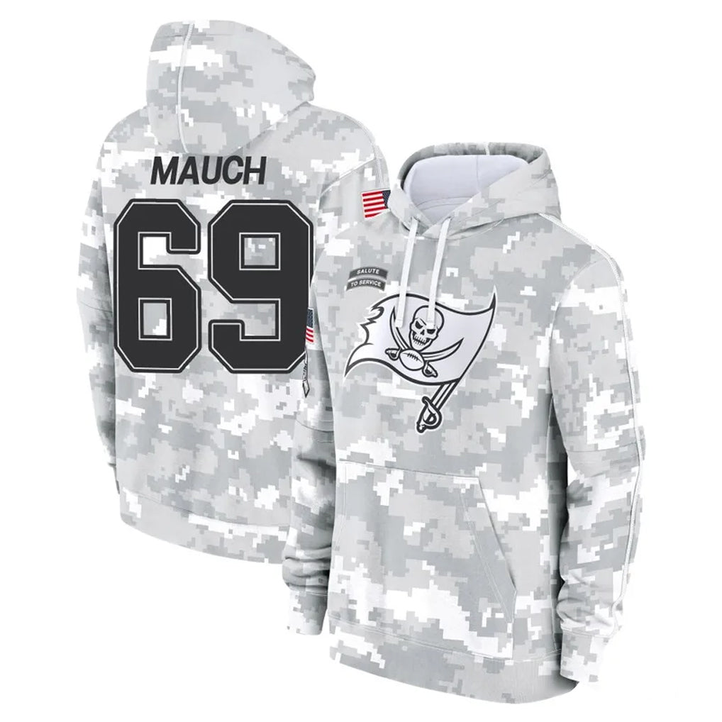 Tuec TB.Buccaneers #69 Cody Mauch Player Arctic Camo Limited Salute to Service Pullover Hoodies Game Stitched Jerseys