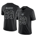 Tuec TB.Buccaneers #69 Cody Mauch Player Black Reflective Limited Home Game Stitched Jerseys