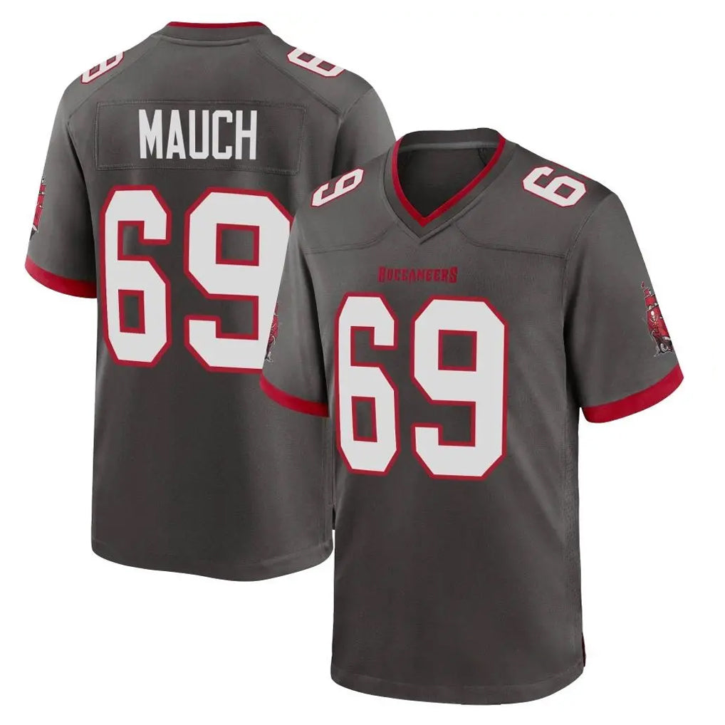 Tuec TB.Buccaneers #69 Cody Mauch Player Pewter Alternate Home Game Stitched Jerseys