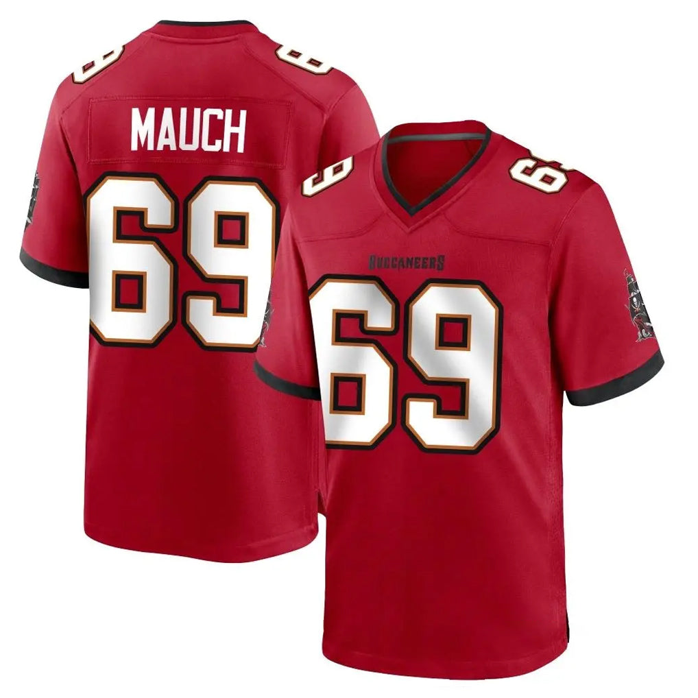 Tuec TB.Buccaneers #69 Cody Mauch Player Red Home Game Stitched Jerseys