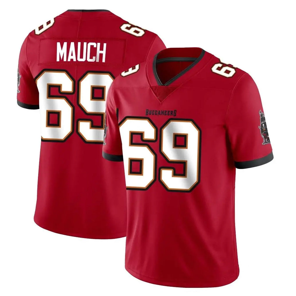Tuec TB.Buccaneers #69 Cody Mauch Player Red Limited Vapor Home Game Stitched Jerseys