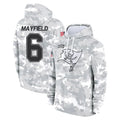 Tuec TB.Buccaneers #6 Baker Mayfield Player Arctic Camo Limited Salute to Service Pullover Hoodies Game Stitched Jerseys