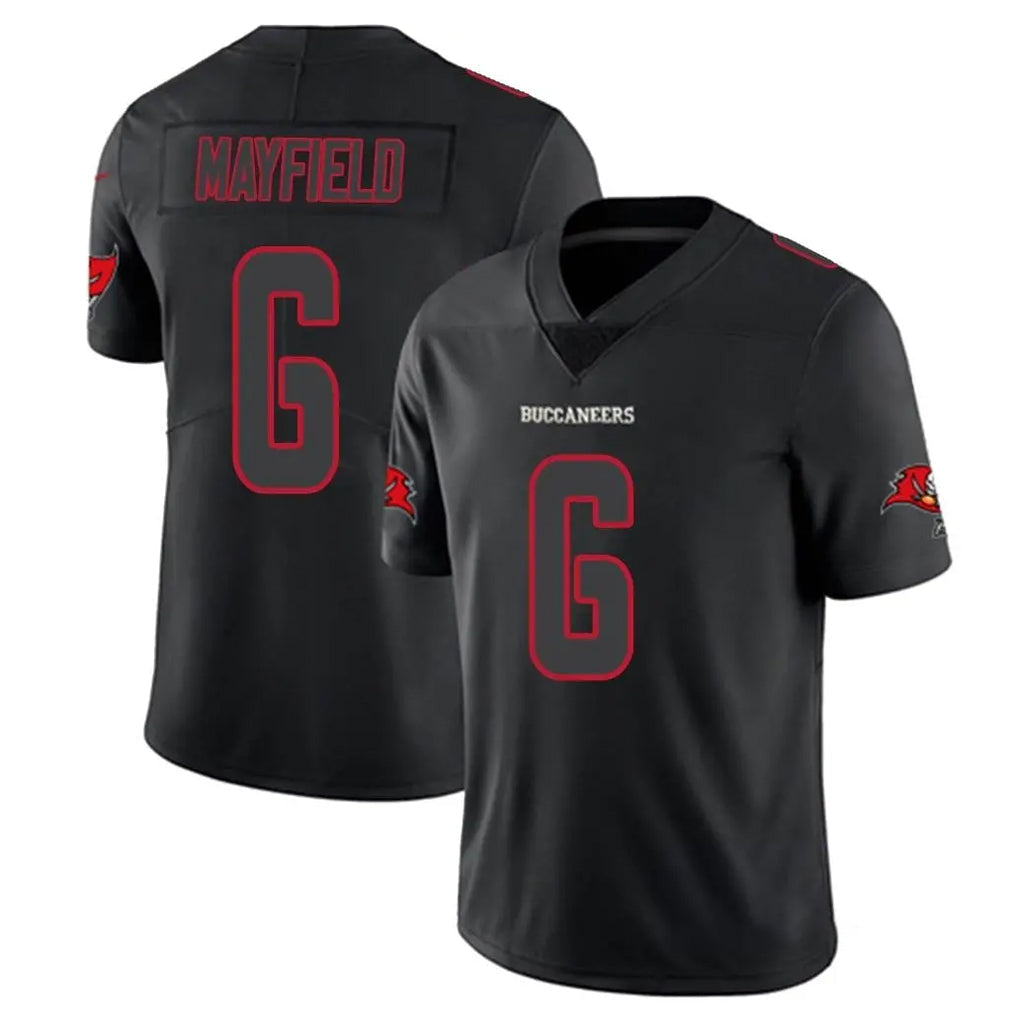 Tuec TB.Buccaneers #6 Baker Mayfield Player Black Impact Limited Home Game Stitched Jerseys