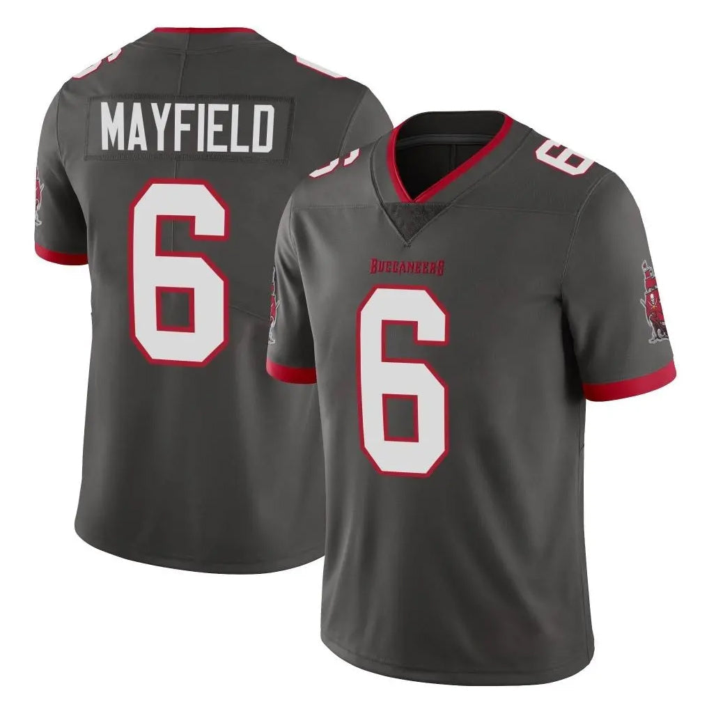 Tuec TB.Buccaneers #6 Baker Mayfield Player Pewter Limited Alternate Vapor Home Game Stitched Jerseys