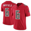 Tuec TB.Buccaneers #6 Baker Mayfield Player Red Limited Color Rush Home Game Stitched Jerseys