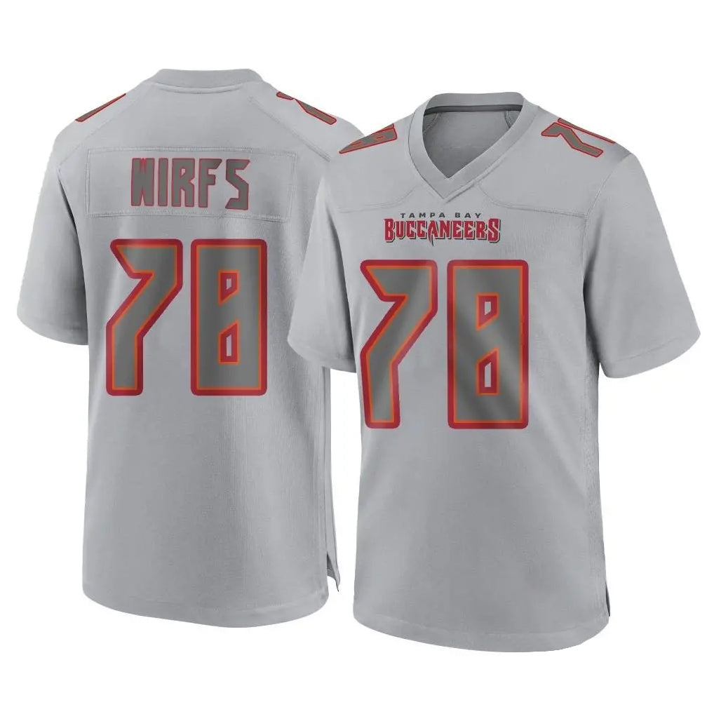Tuec TB.Buccaneers #78 Tristan Wirfs Player Gray Atmosphere Fashion Home Game Stitched Jerseys