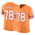 Tuec TB.Buccaneers #78 Tristan Wirfs Player Orange Limited Vapor F.U.S.E. Home Game Stitched Jerseys