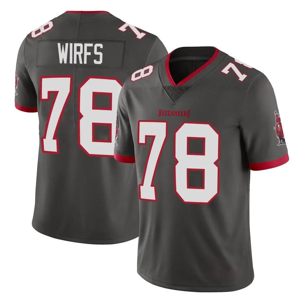 Tuec TB.Buccaneers #78 Tristan Wirfs Player Pewter Limited Alternate Vapor Home Game Stitched Jerseys
