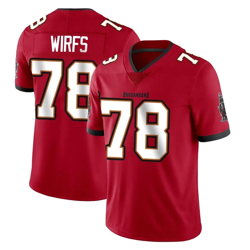 Tuec TB.Buccaneers #78 Tristan Wirfs Player Red Limited Vapor Home Game Stitched Jerseys