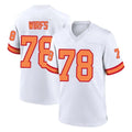 Tuec TB.Buccaneers #78 Tristan Wirfs Player White '76 Home Game Stitched Jerseys