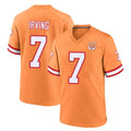 Tuec TB.Buccaneers #7 Bucky Irving Player Orange Throwback Home Game Stitched Jerseys