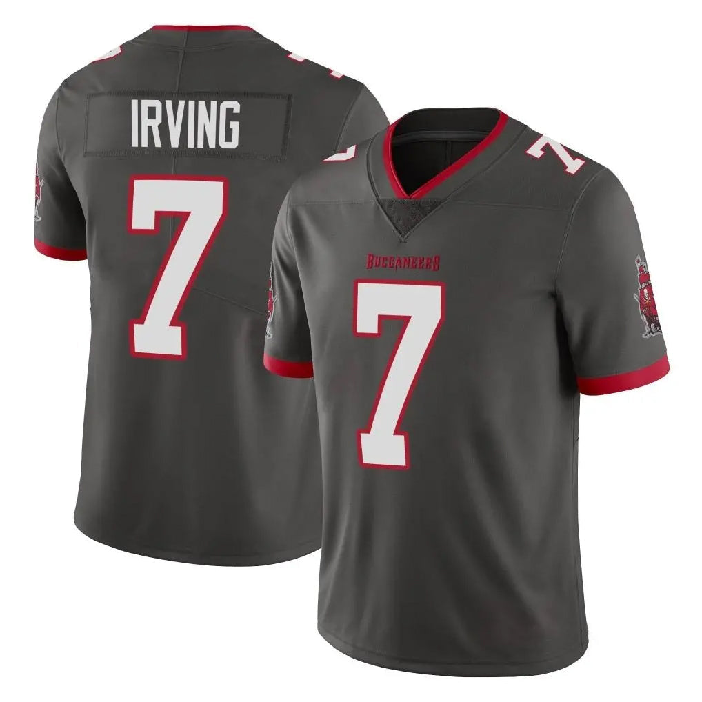 Tuec TB.Buccaneers #7 Bucky Irving Player Pewter Limited Alternate Vapor Home Game Stitched Jerseys