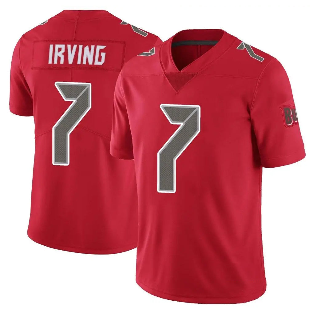 Tuec TB.Buccaneers #7 Bucky Irving Player Red Limited Color Rush Home Game Stitched Jerseys
