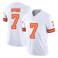 Tuec TB.Buccaneers #7 Bucky Irving Player White Limited '76 Vapor F.U.S.E. Home Game Stitched Jerseys