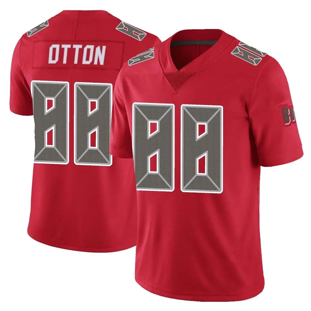 Tuec TB.Buccaneers #88 Cade Otton Player Red Limited Color Rush Home Game Stitched Jerseys