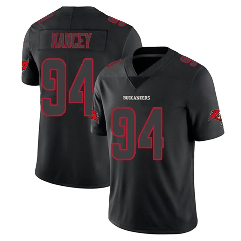 Tuec TB.Buccaneers #94 Calijah Kancey Player Black Impact Limited Home Game Stitched Jerseys