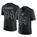 Tuec TB.Buccaneers #94 Calijah Kancey Player Black Reflective Limited Home Game Stitched Jerseys
