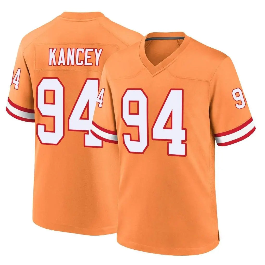 Tuec TB.Buccaneers #94 Calijah Kancey Player Orange Throwback Home Game Stitched Jerseys