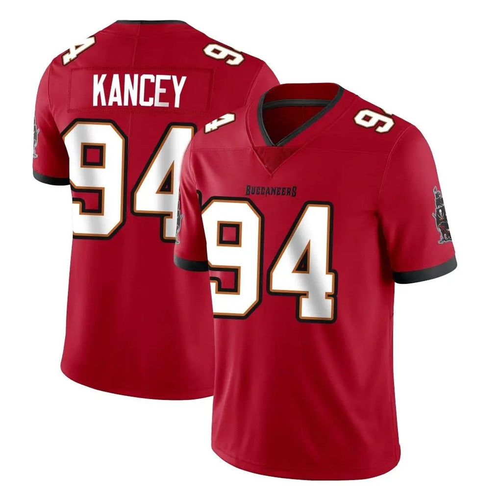Tuec TB.Buccaneers #94 Calijah Kancey Player Red Limited Vapor F.U.S.E. Home Game Stitched Jerseys