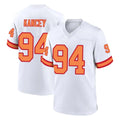 Tuec TB.Buccaneers #94 Calijah Kancey Player White '76 Home Game Stitched Jerseys